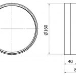 Flexibele slang connector DN160-3407